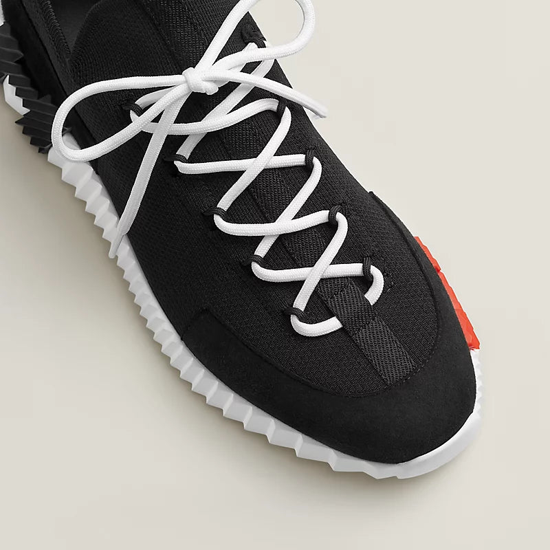 Espadrilles Hermes - slip-on Lift - Noir/Blanc
