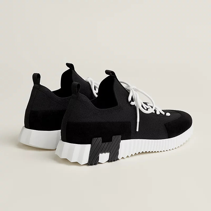Espadrilles Hermes - slip-on Lift - Noir/Blanc