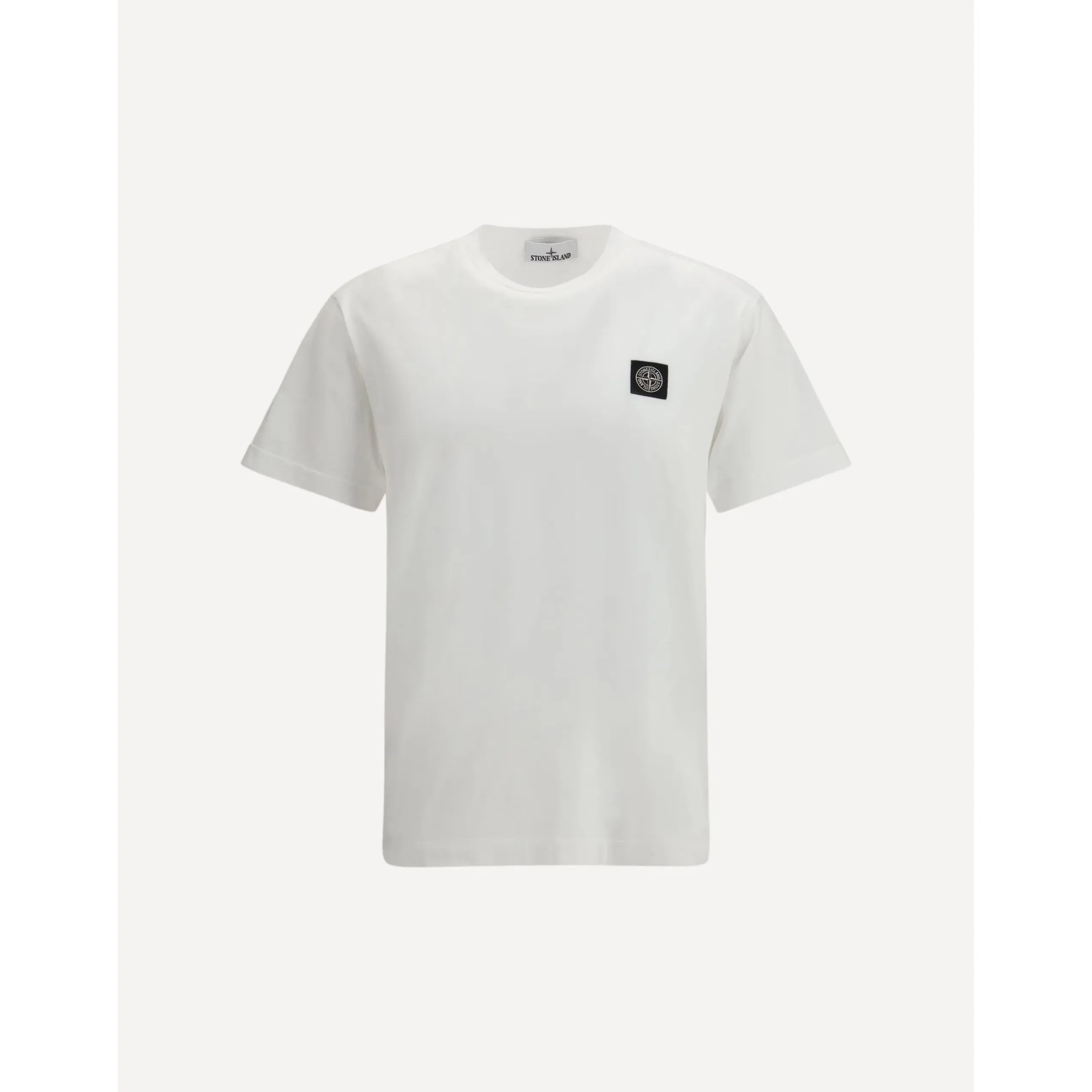 T-Shirt Stone Island - À patch logo - Blanc