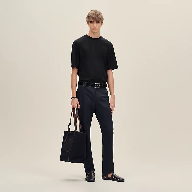 T-Shirt Hermes - Mini patch cuir « H'Cheval »
