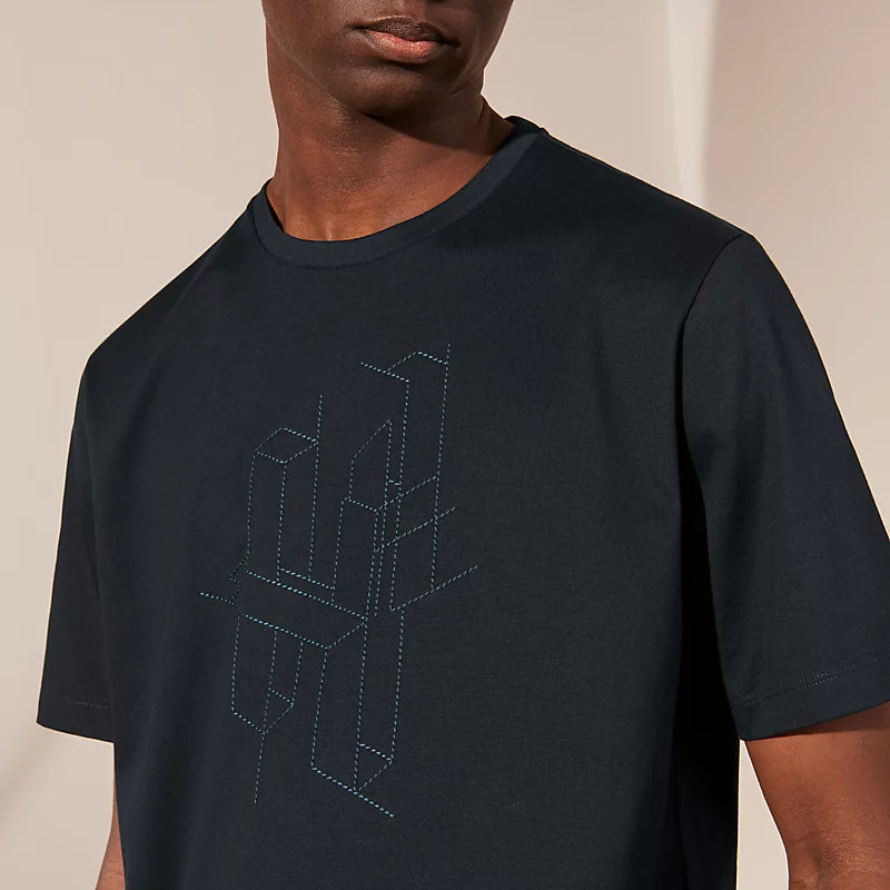 T-Shirt Hermès - H 3D" embroidery