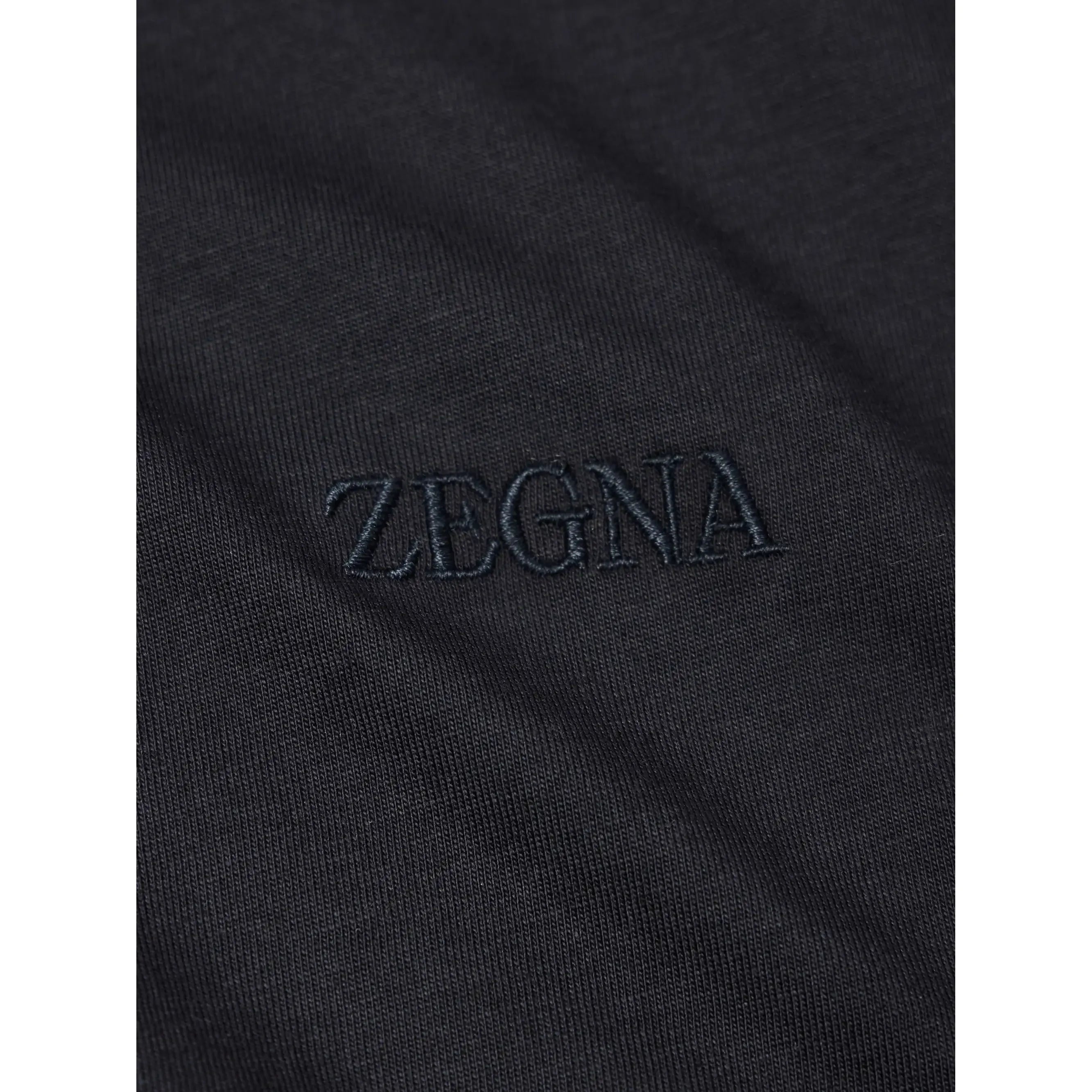 T-Shirt Zegna - Coton - Bleu Marine