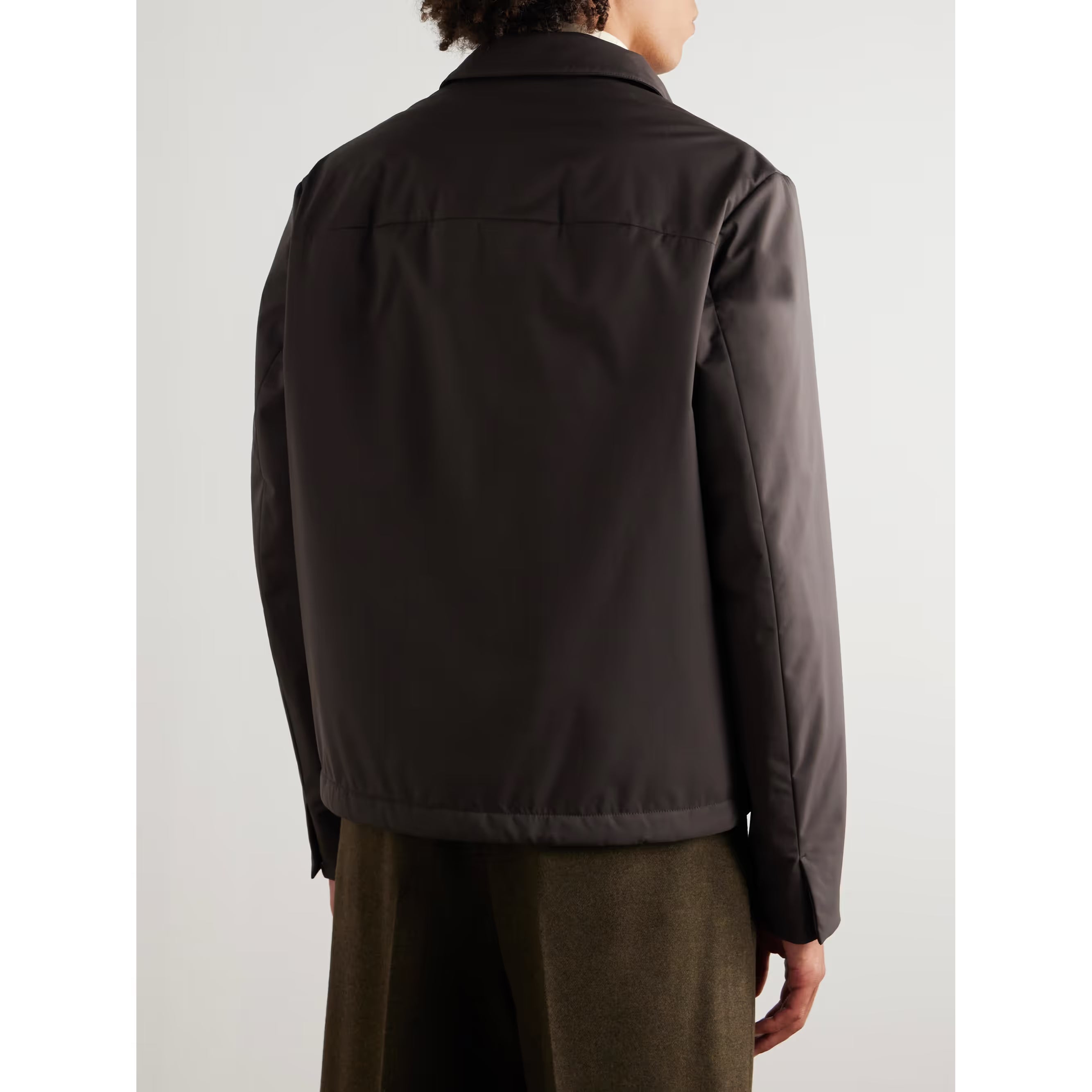 Jacket Loro Piana - Marin Microfibre - Marron