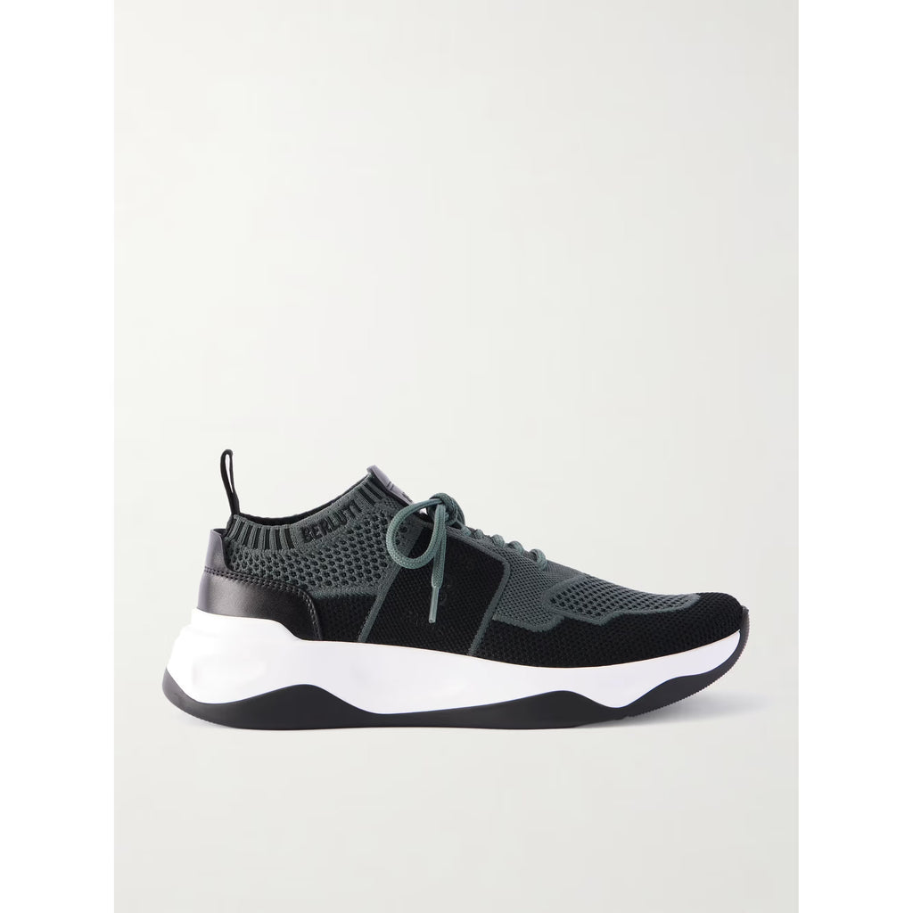 Espadrilles Berluti - Shadow - Lin et Cuir - Bleu/Noir