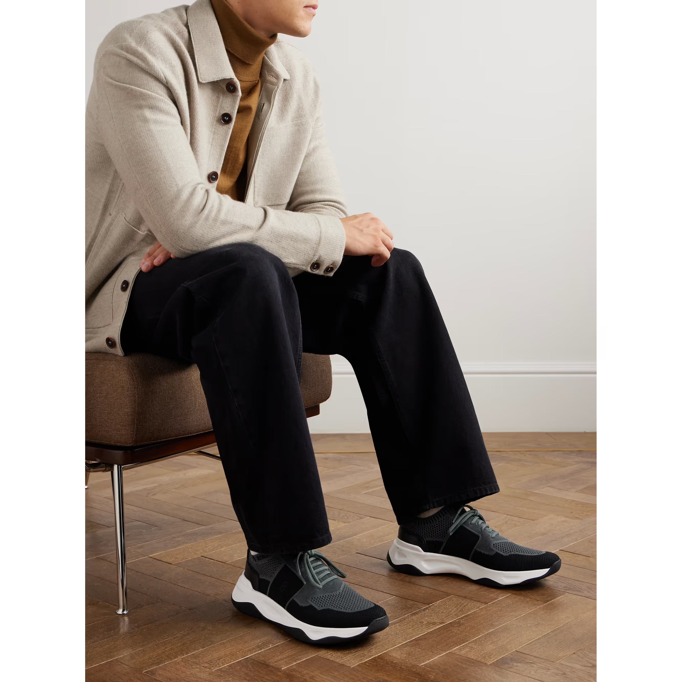 Espadrilles Berluti - Shadow - Lin et Cuir - Bleu/Noir