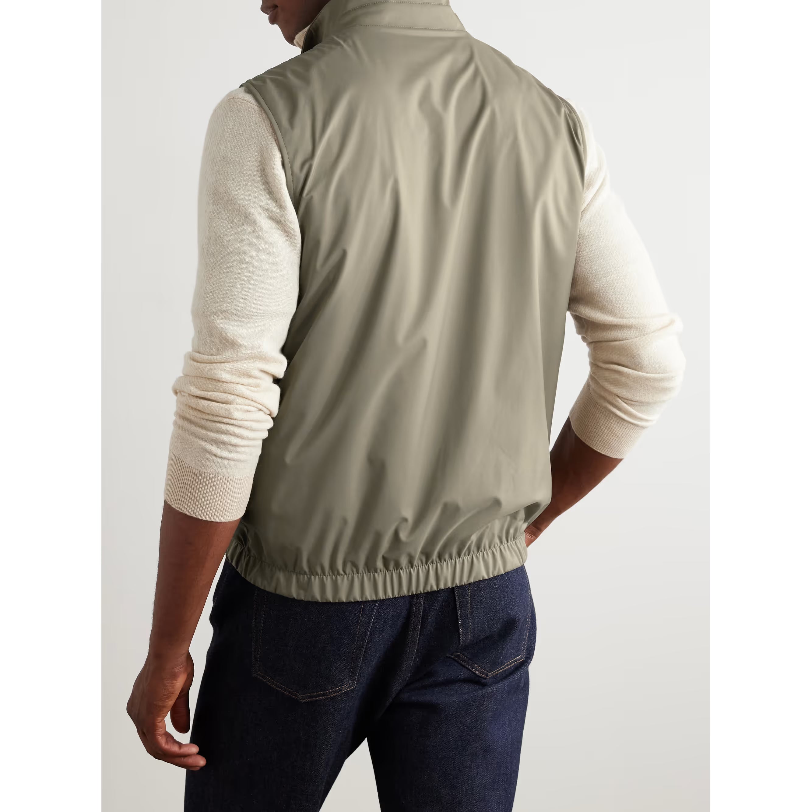 Gilet Loro Piana - Slim-Fit Reversible Storm System® WindWish™ - Vert