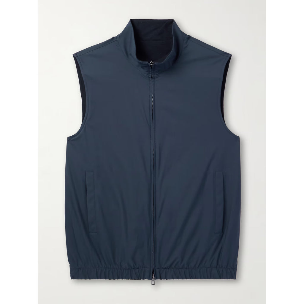 Gilet Loro Piana - Slim-Fit Reversible Storm System® WindWish™ - Bleu
