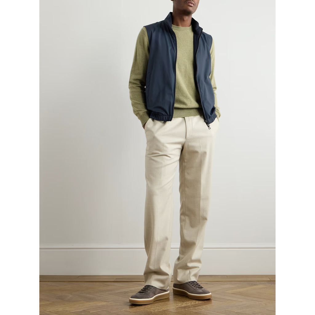 Gilet Loro Piana - Slim-Fit Reversible Storm System® WindWish™ - Bleu