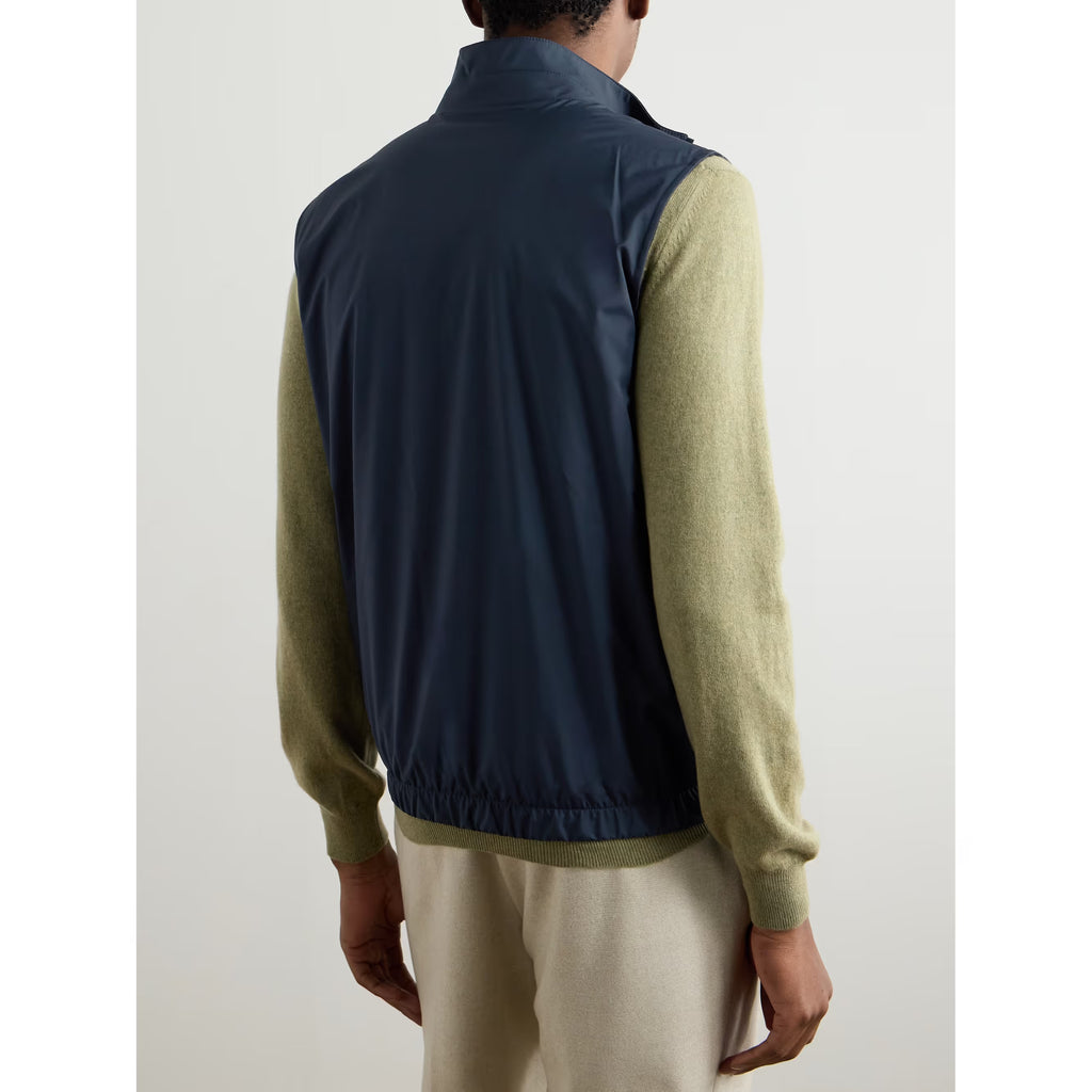 Gilet Loro Piana - Slim-Fit Reversible Storm System® WindWish™ - Bleu