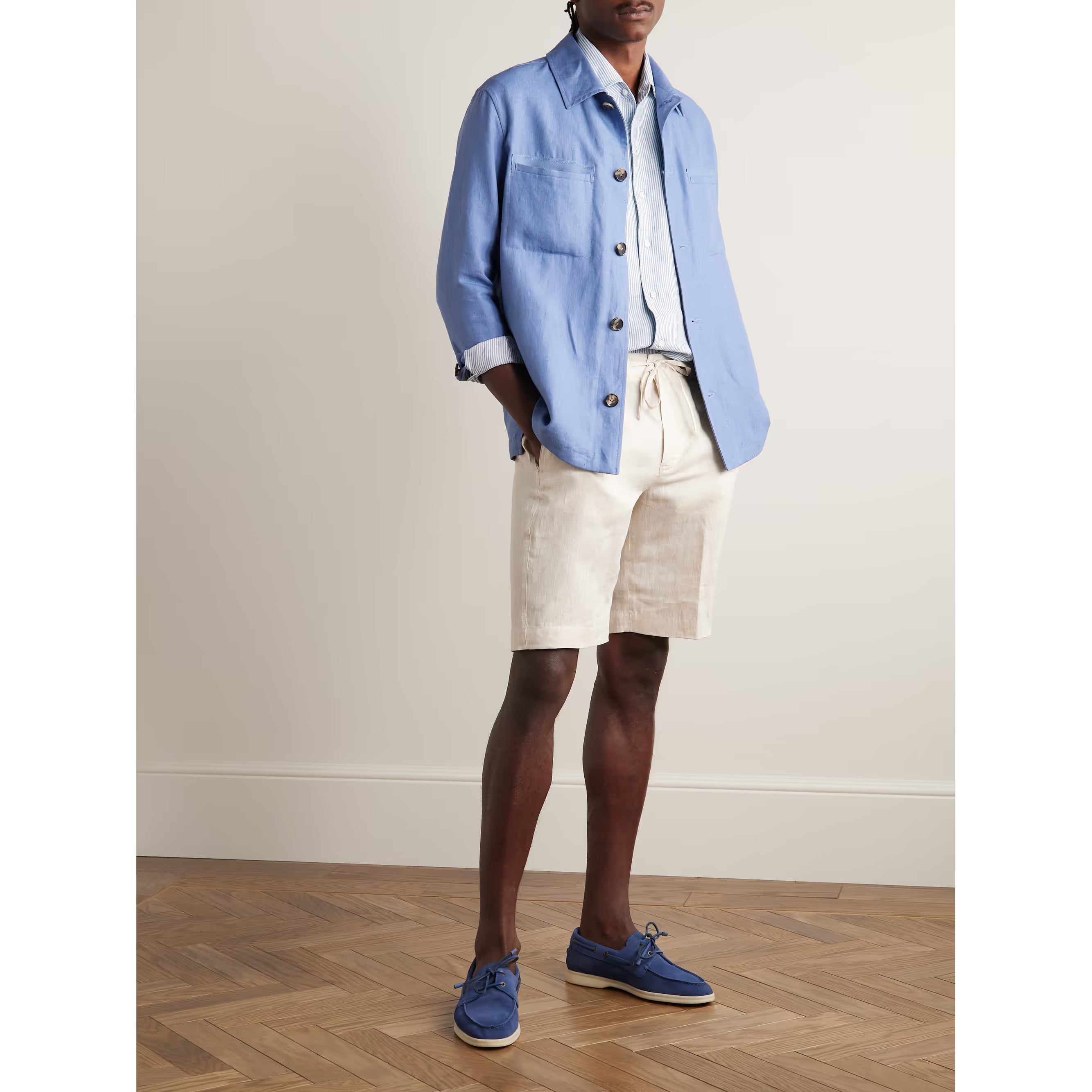 Chemise Loro Piana - Lin - Bleu