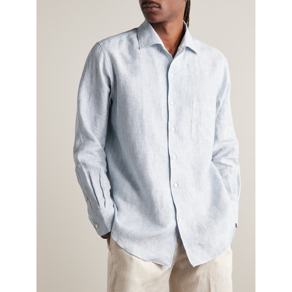 Chemise Loro Piana - Lin - Bleu