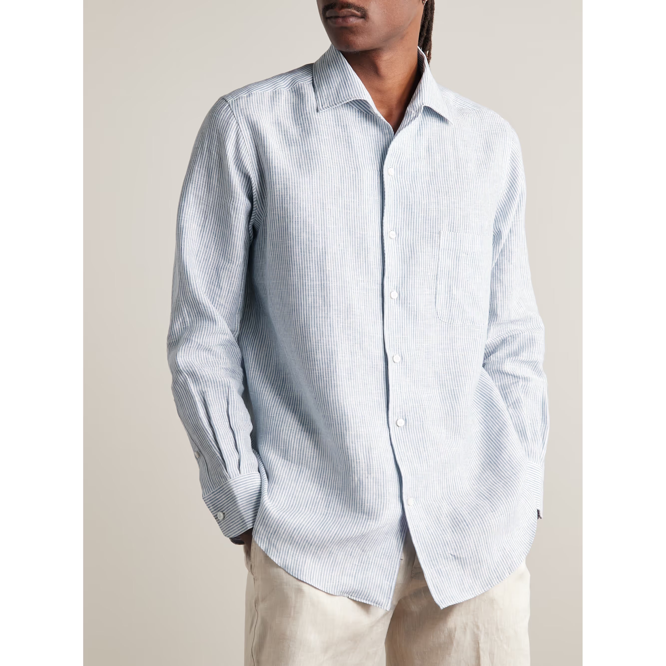 Chemise Loro Piana - Lin - Bleu