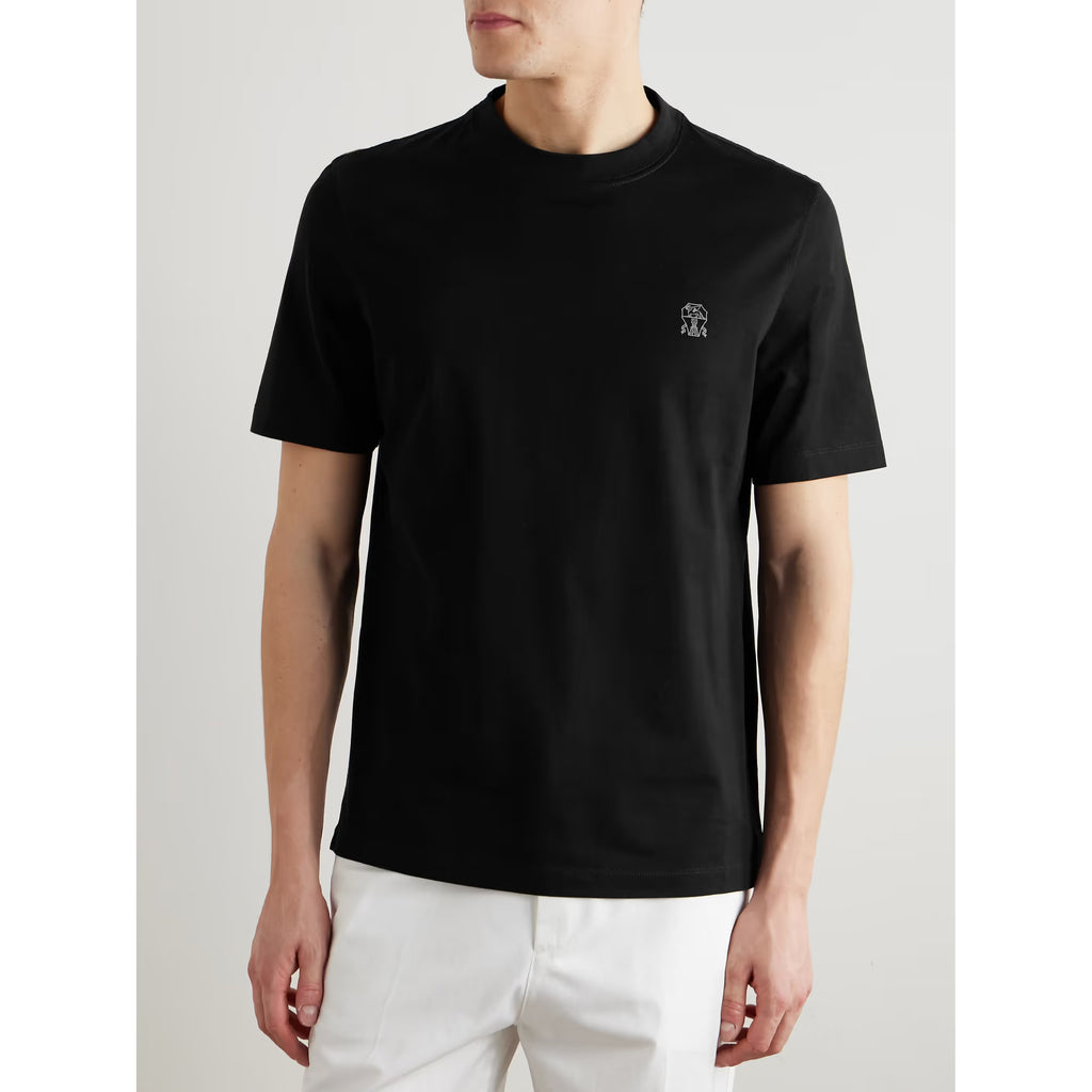 T-Shirt Brunello Cucinelli - Coton - Noir