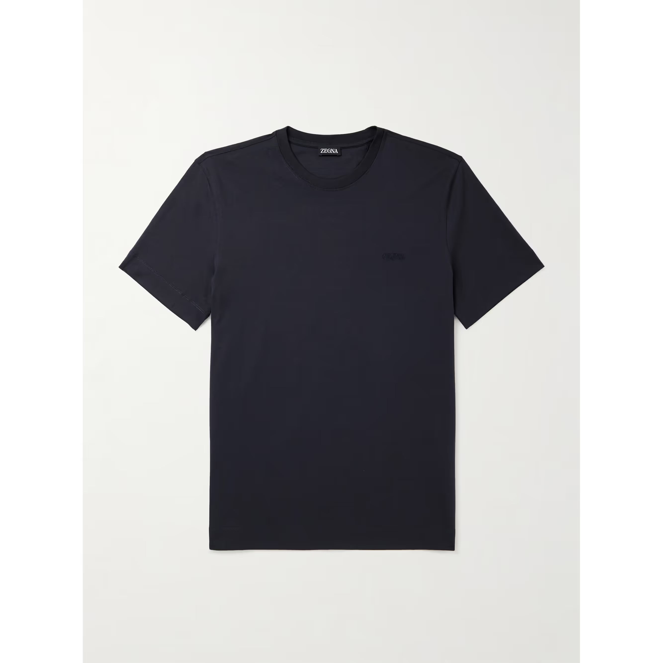 T-Shirt Zegna - Coton - Bleu Marine