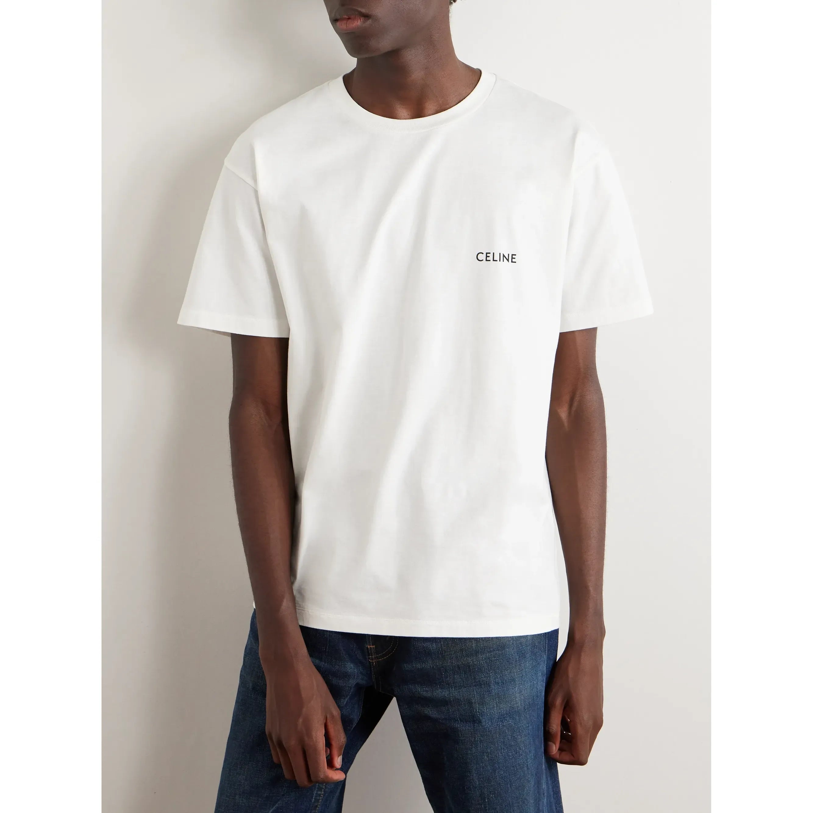 T-Shirt Celine - Coton - Blanc