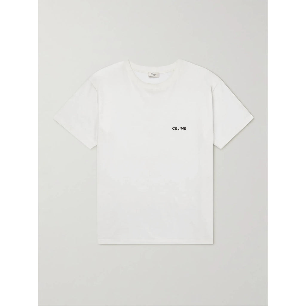 T-Shirt Celine - Coton - Blanc