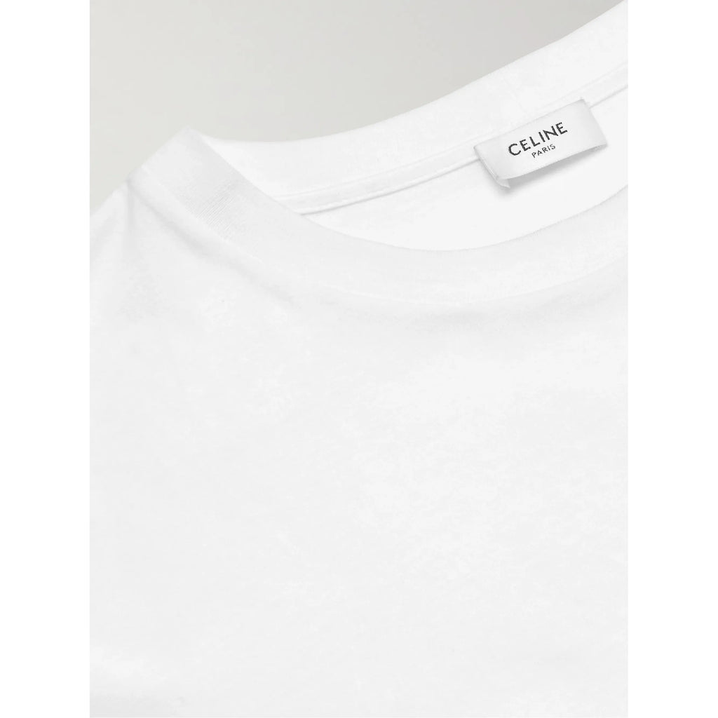 T-Shirt Celine - Coton - Blanc