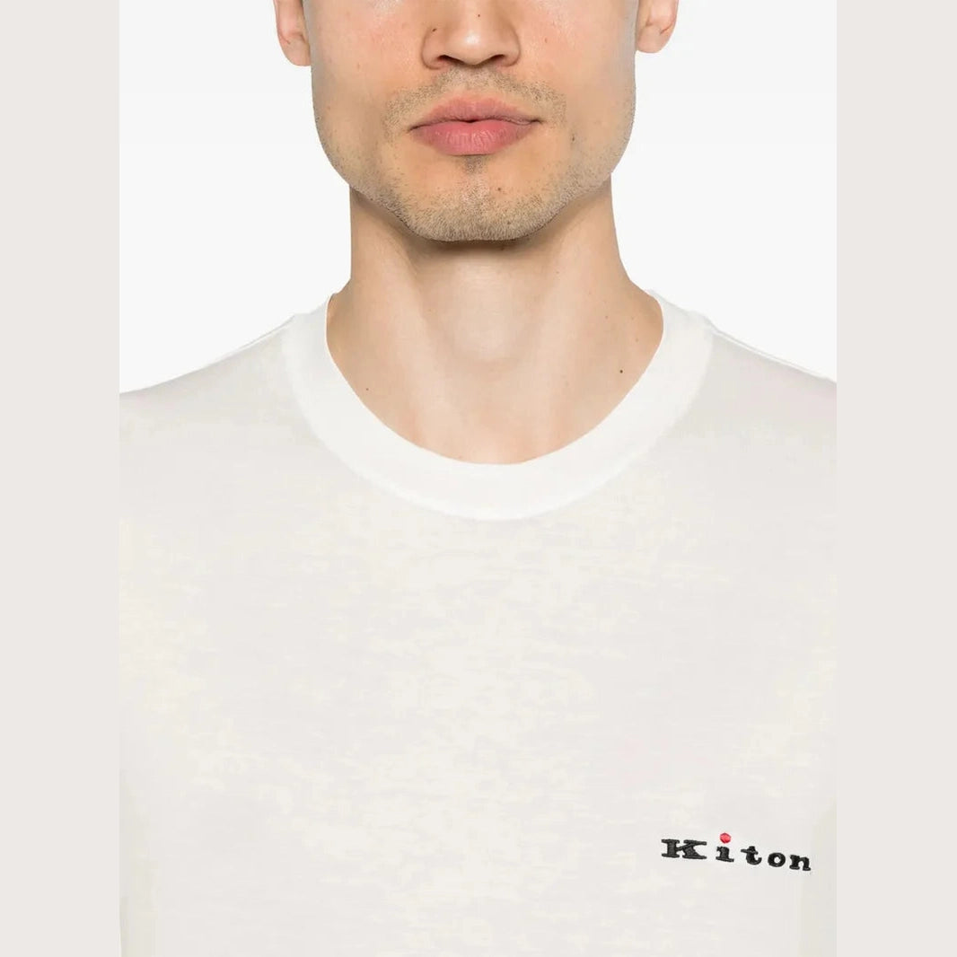 T-Shirt Kiton - Coton - Blanc